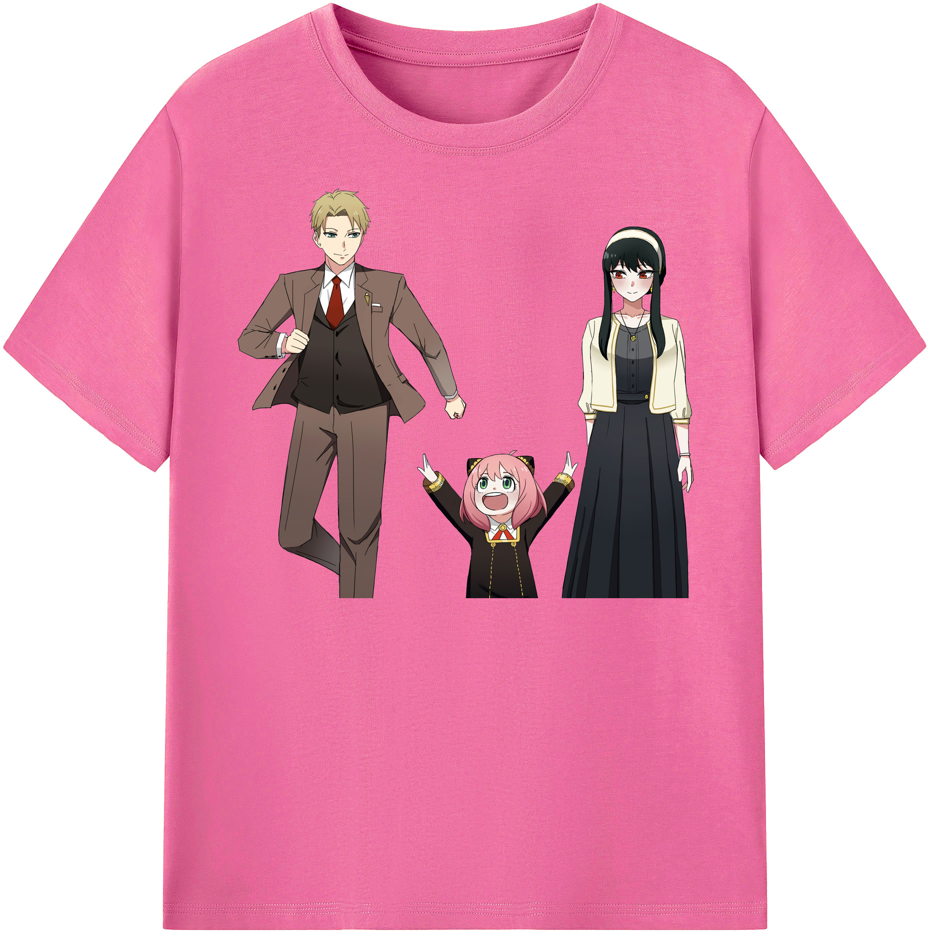 （画像用） SPY×FAMILY间谍家家酒 レディースカジュアルプリントTシャツ（綿100％）